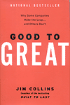 Good to Great (Why Some Companies Make the Leap...and Others Don't,좋은 기업을 넘어 위대한 기업으로) (저자: 짐 콜린스) 책 표지