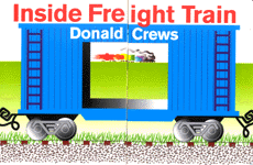Inside freight train