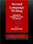 Second language writing  : research insights for the classroom
