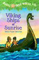 Viking s<span>h</span>ips at sunrise