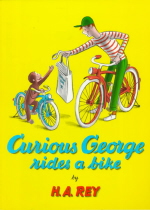 Curious George rides a bike 표지 이미지