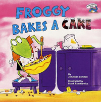 Froggy bakes a cake  