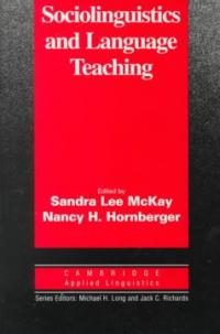 Sociolinguistics and Language Teaching