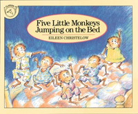 Five little monkeys jumping on the bed 표지 이미지