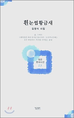 흰눈썹황금새 : 김정식 시집 표지 이미지