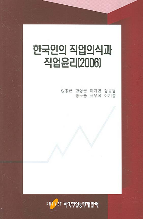 한국인의 직업의식과 직업윤리 . 2006 / 장홍근 [공]지음