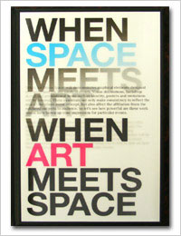 When Space Meets Art/When Art Meets Space : Spatial, Structural and Graphic Design for Event and Exhibition