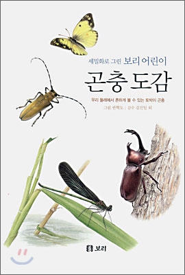 (세밀화로그린보리어린이)곤충도감:우리둘레에서흔하게볼수있는토박이곤충