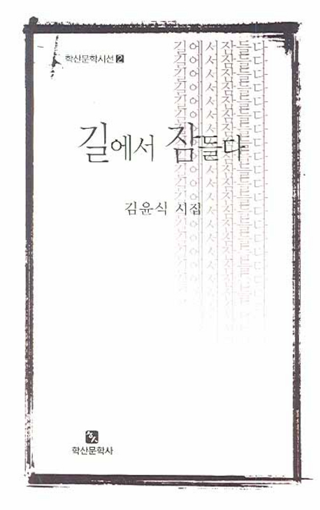 길에서 잠들다  : 김윤식 시집