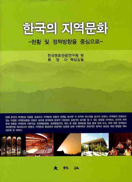 한국의 지역문화  : 현황 및 정책방향을 중심으로 표지 이미지