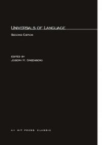 Universals of language  : report of a conference held at Dobbs Ferry, New York april 13-15, 1961