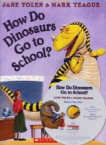 How do dinosaurs go to school?