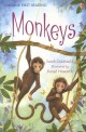 Usborne First Reading 3-23 : Monkeys (Paperback, Audio CD1)