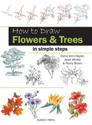 How to draw flowers & trees in simple steps
