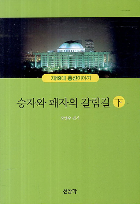 승자와 패자의 갈림길 : 제19대 총선이야기 표지이미지