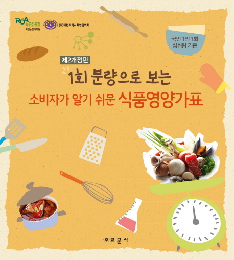 (1회 분량으로 보는) 소비자가 알기 쉬운 식품영양가표