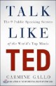 Talk Like TED : The 9 Public Speaking Secrets of the World's Top Minds (Paperback, Unabridged ed)
