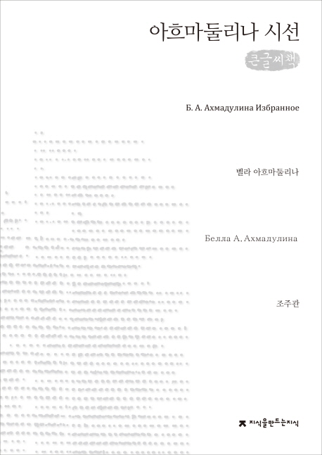 아흐마둘리나 시선  : 큰글자도서