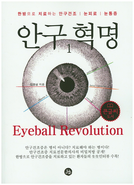 안구혁명  = Eyeball revolution  : [큰글자도서]  : 한방으로 치료하는 안구건조·눈피로·눈통증 . 1