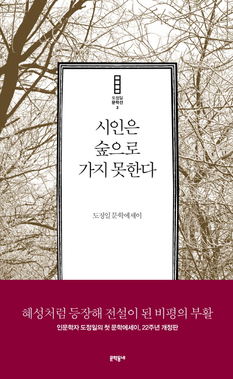 시인은 숲으로 가지 못한다 : 도정일 문학에세이