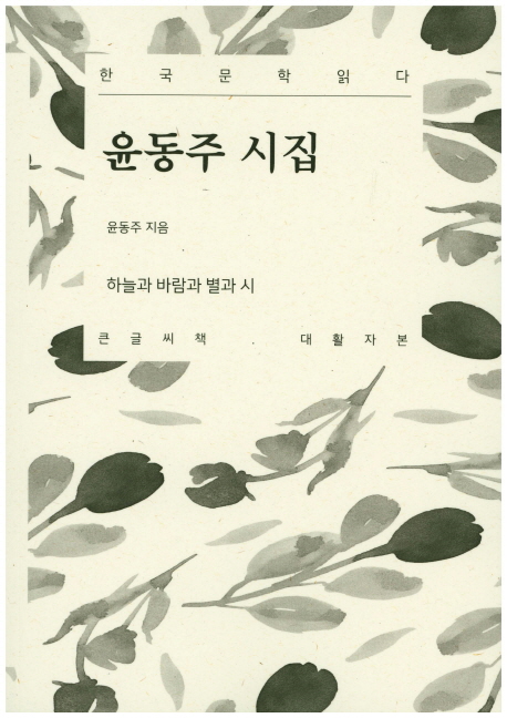 윤동주 시집 : 한국문학읽다:[큰글씨책·대활자본]