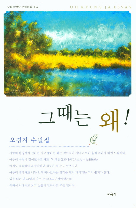 그때는 왜! : 오경자 수필집 표지이미지