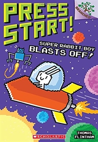 Press start!. 5, super rabbit boy blasts off!