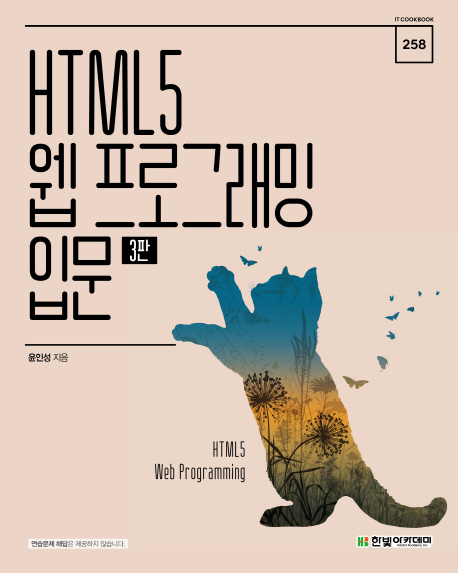 HTML5 웹 프로그래밍 입문 = HTML5 web programming 표지