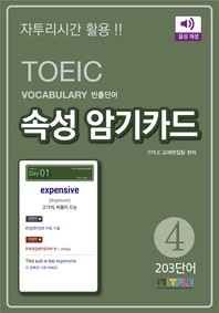 (TOEIC Vocabulary 빈출단어) 속성 암기카드. 4, 203단어 [전자책]