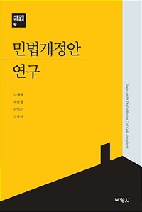 민법개정안 연구 = Study on the draft of Korean civil code amendment