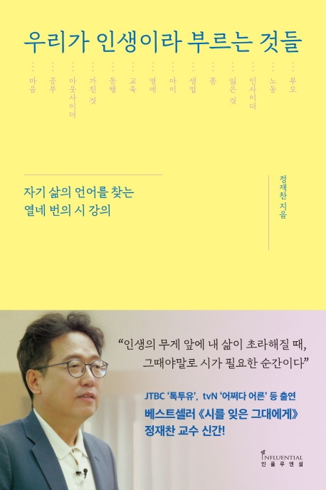 우리가 인생이라 부르는 것들  : 자기 삶의 언어를 찾는 열네 번의 시 강의