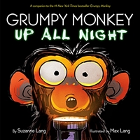 Grumpy monkey up all night. [2]